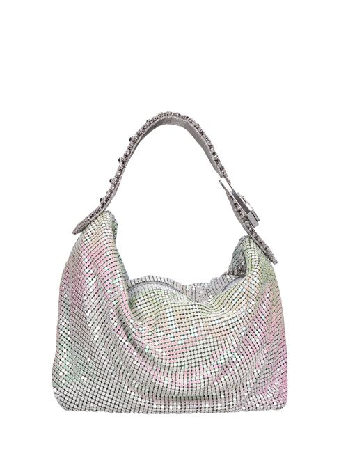 Borsa mini modello JILL in maglia metallica GEDEBE | JILL METAL MESHBIANCO